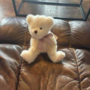 Boyds white plush VALENTINE BEAR Be Mine "Truly B. Mine" 11" stuffed jointed